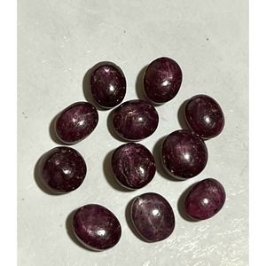 1x Natural Star Ruby Oval Cut Stones cabochon Polished Gemstone 6-7 Ct Per Stone